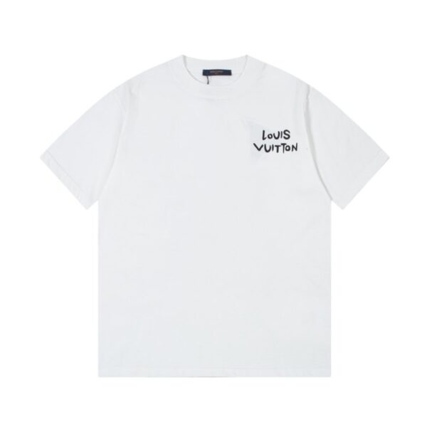LV T-shirt White Instrument Graphic