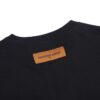 LV T-shirt Black Embroidered Logo