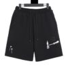 LV Shorts Black Embroidered Tools