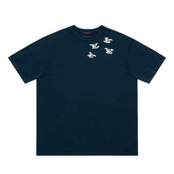 LV T-shirt Blue Jazz Design