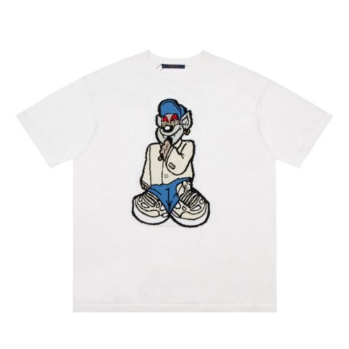 LV T-shirt Cartoon Embroidery