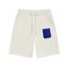 LV Shorts White Blue Pocket
