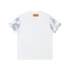 LV T-shirt White Blue Print