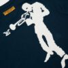LV T-shirt Blue Jazz Design