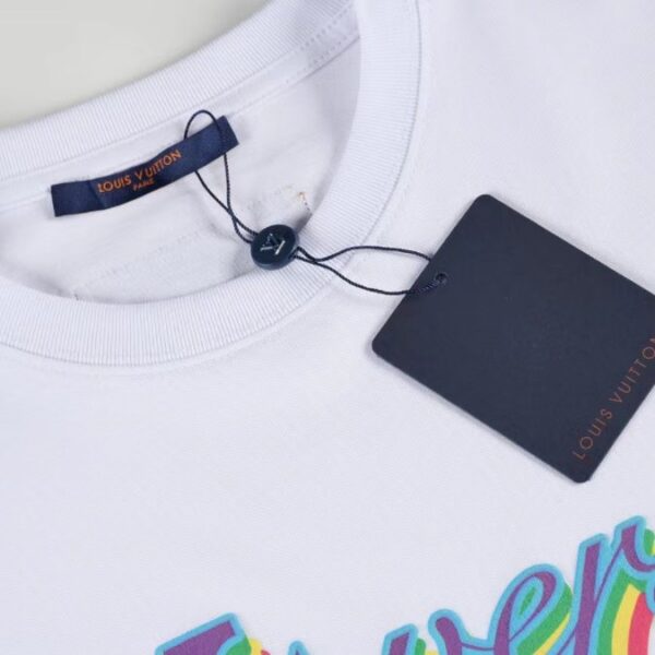 LV T-Shirt Drip Print White