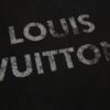 LV T-shirt Black Distressed Logo