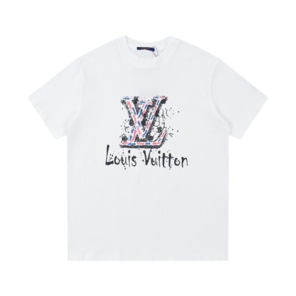 LV T-Shirt Paint-Splatter White