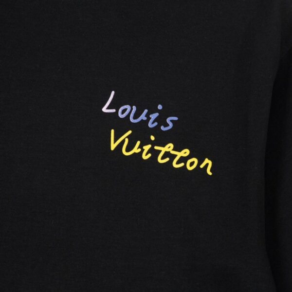 LV T-shirt Black Yellow Monogram