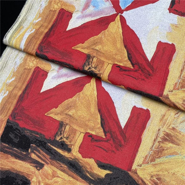 OFF-WHT T-shirt Arrow On Canvas Print