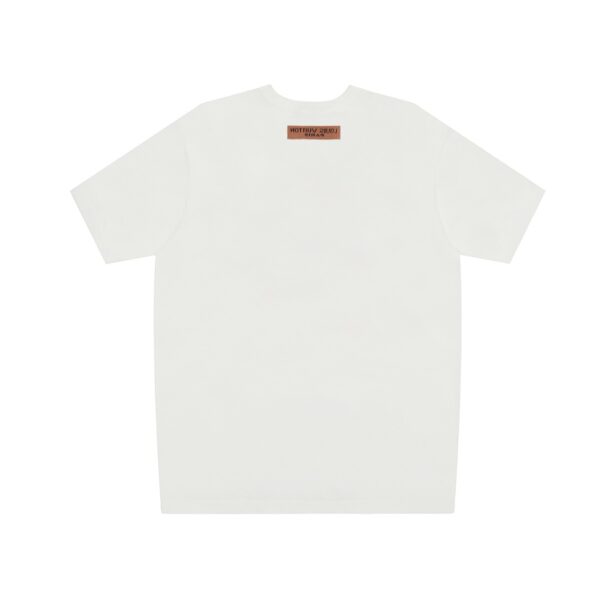 LV T-shirt White Pink Logo
