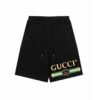 GG Shorts Logo Print Black