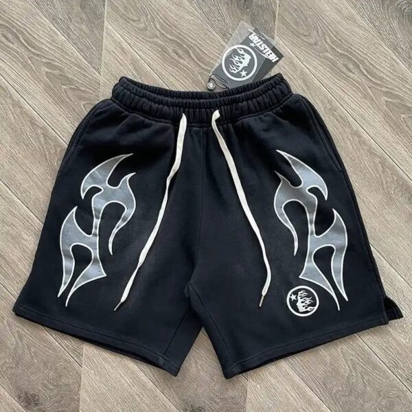 HLSTR Flame Shorts Black