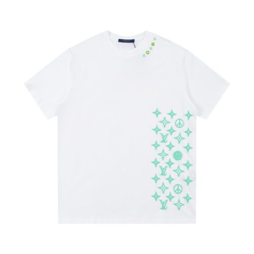 LV T-Shirt Monogram Print White