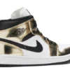 AIR JORDAN 1 MID ‘METALLIC GOLD’