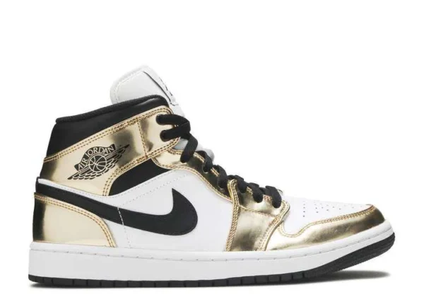 AIR JORDAN 1 MID ‘METALLIC GOLD’