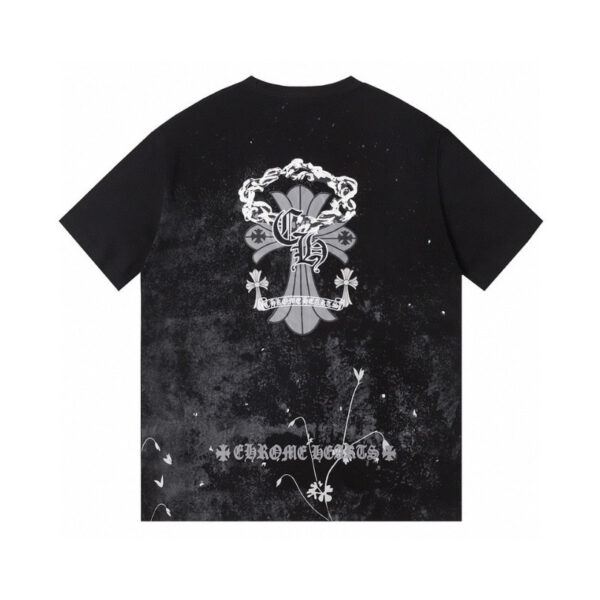 CHRM HRTS T-shirt Floral Graphic Black