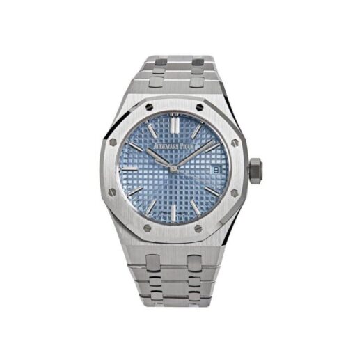 AP Royal Oak 15550ST.OO.1356ST.08 Steel Ice Blue Dial