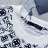 LV T-shirt Monogram White Deep Black