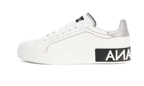 Calfskin nappa Portofino sneakers White