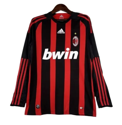 Camiseta retro AC Milan 08/09 1ª equipación manga larga