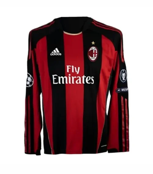 Camiseta retro AC Milan 10/11 1ª equipación manga larga
