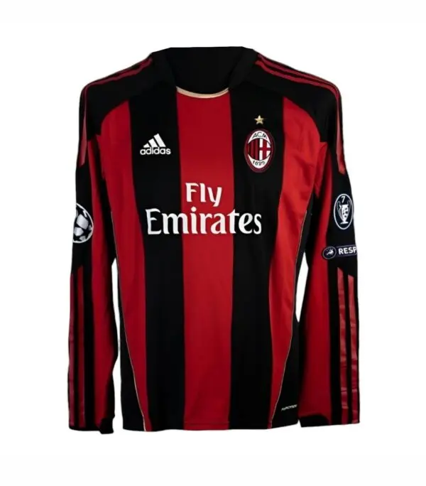 Camiseta retro AC Milan 10/11 1ª equipación manga larga