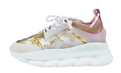 Chain Reaction White Pink Yellow Barocco (W)