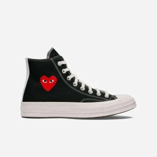 Comme Des Garçons Play x Converse Negras