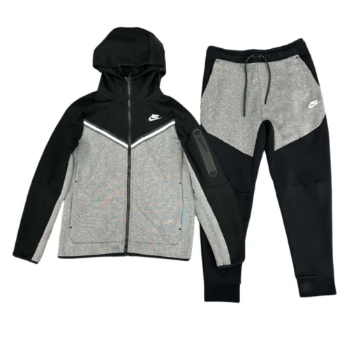 Conjunto NIKE TECH Fleece «Negro Gris» Algodón Real