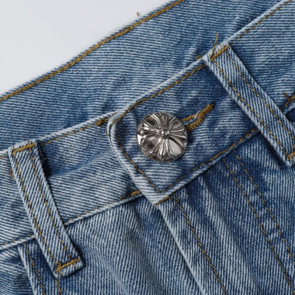 CHRM HRTS Shorts Black Cross Denim