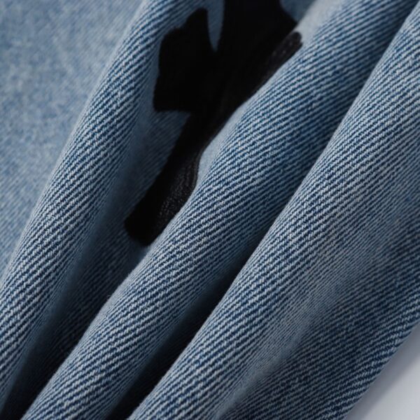 CHRM HRTS Shorts Black Cross Denim