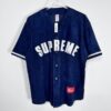 SPRM Jersey Button-Up Velour Logo Navy