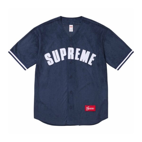 SPRM Jersey Button-Up Velour Logo Navy