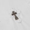 CHRM HRTS T-shirt White Cross Embroidery
