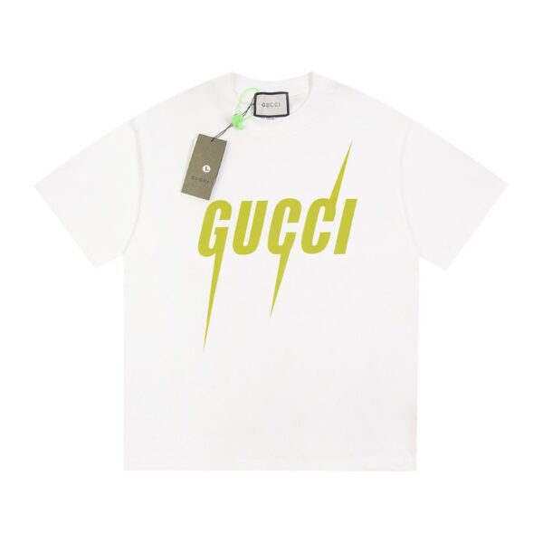 GG T-shirt Neon Logo White