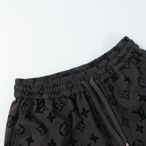 LV Shorts Monogram Grey Black