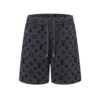 LV Shorts Monogram Grey Black