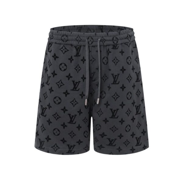 LV Shorts Monogram Grey Black
