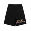 GG Shorts Black Logo Print