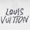 LV T-shirt White Sketch Logo