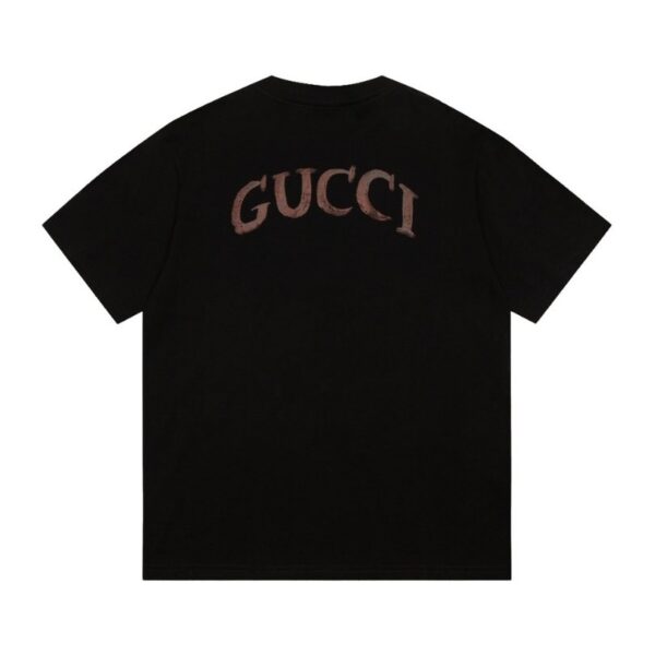 GG T-shirt Distressed Logo Black