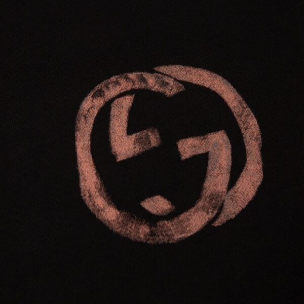 GG T-shirt Distressed Logo Black