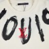 LV T-shirt Brushstroke Logo White