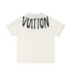 LV T-shirt Brushstroke Logo White