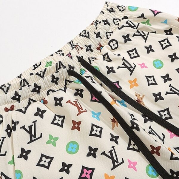 LV Shorts  Multicolor Monogram Print