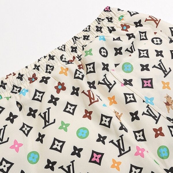 LV Shorts  Multicolor Monogram Print