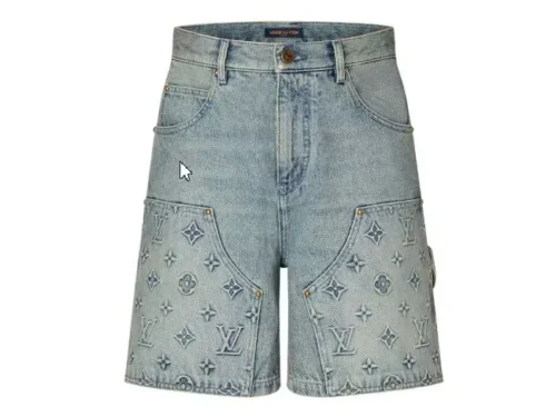 Louis Vuitton Denim Carpenter Shorts Blue