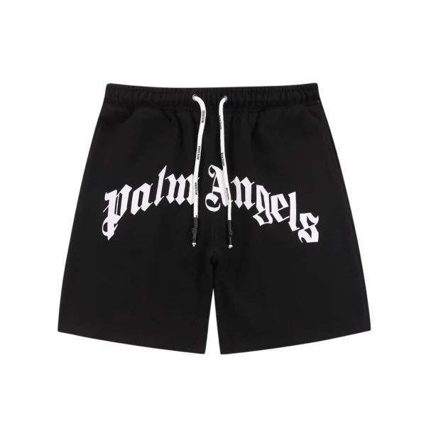 Palm Angels Black Logo Shorts