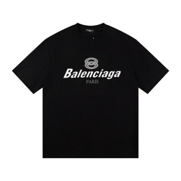 BLNCG T-shirt Paris Double Rings Logo Black