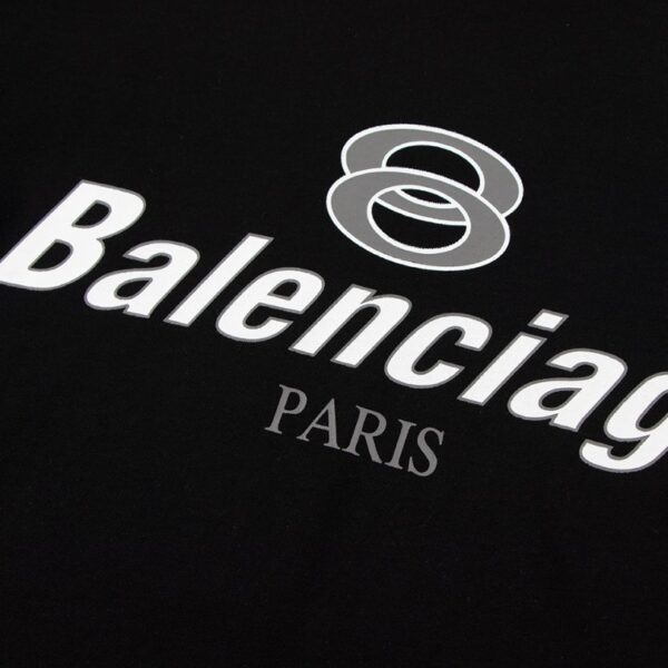 BLNCG T-shirt Paris Double Rings Logo Black